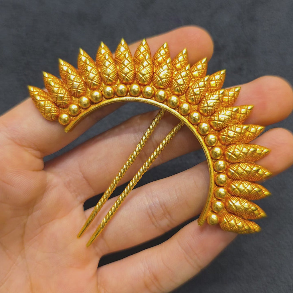 Royal Lotus 925 Silver Kesh Pin