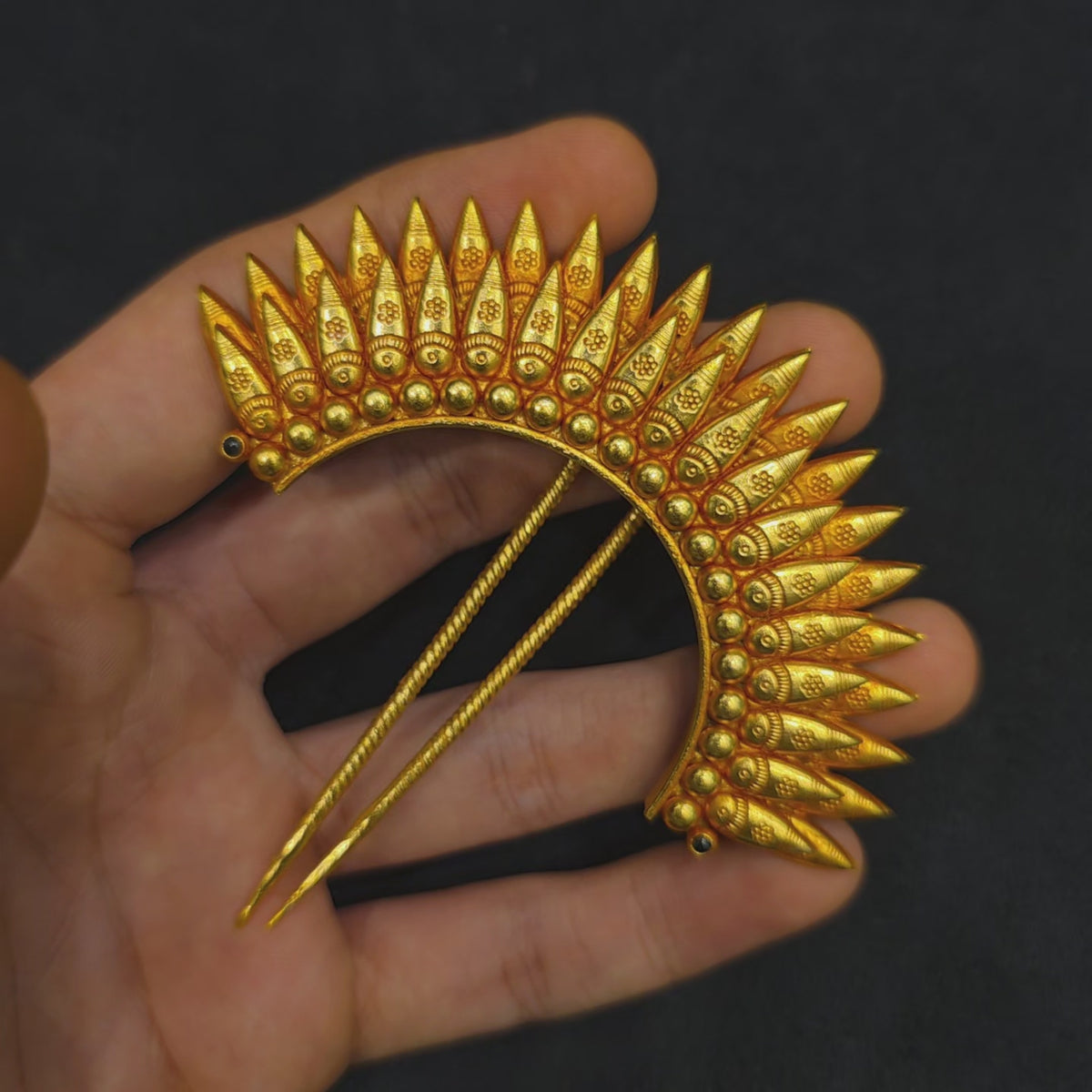 Surya Kiran Heritage 925 Silver Kesh Pin