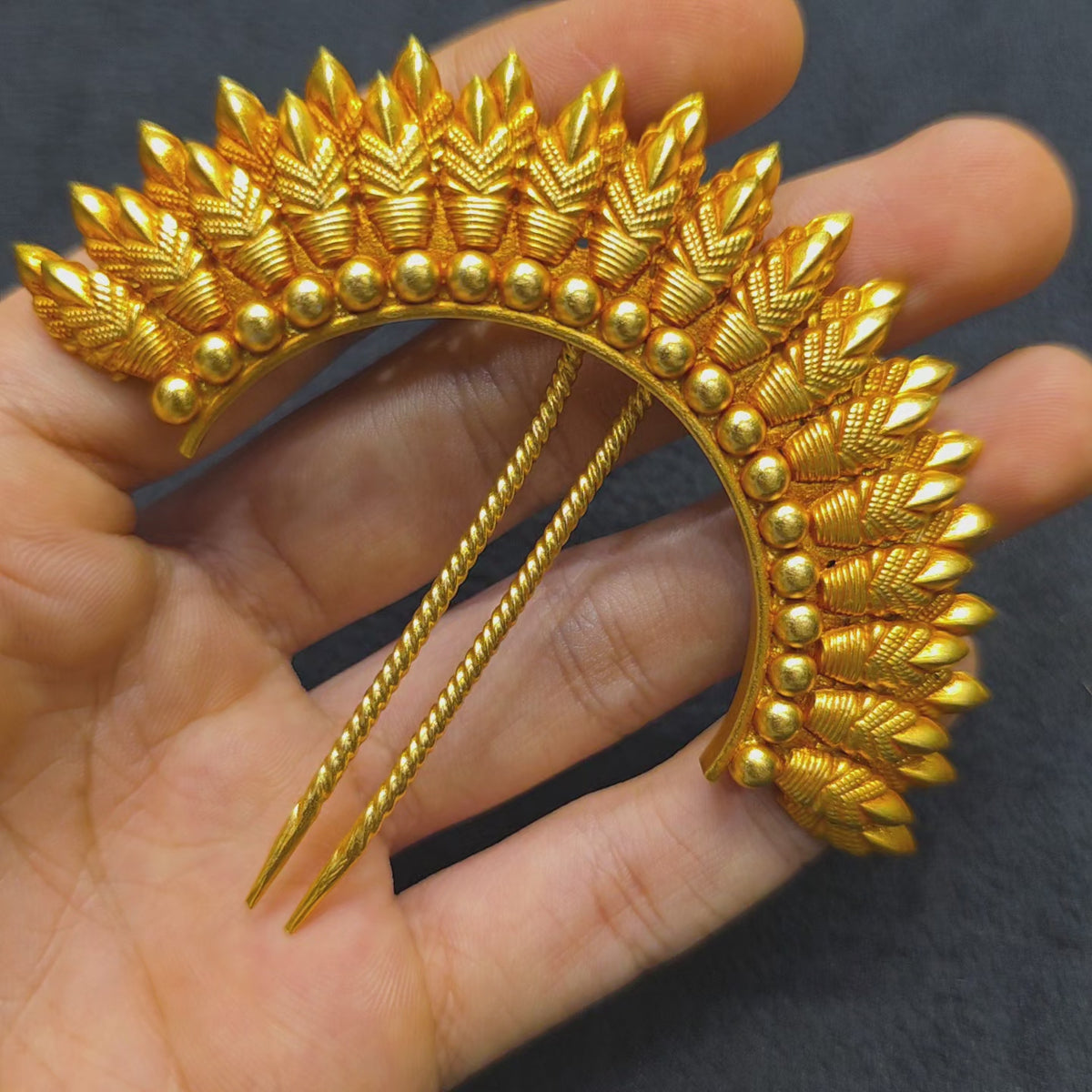 Rajasi Pushpa 925 Silver Kesh Pin
