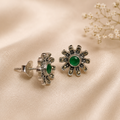 Emerald Bloom Studs