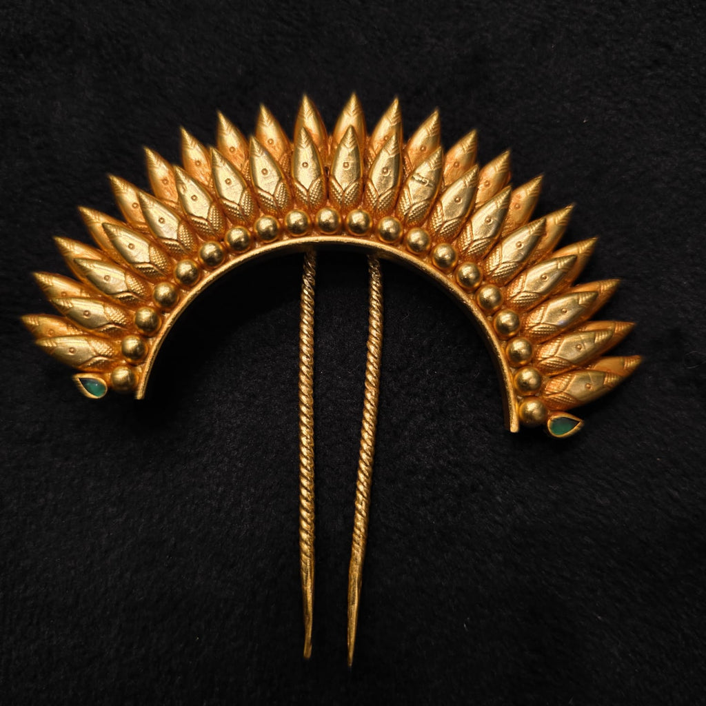 Mayura Surya 925 Silver Kesh Pin