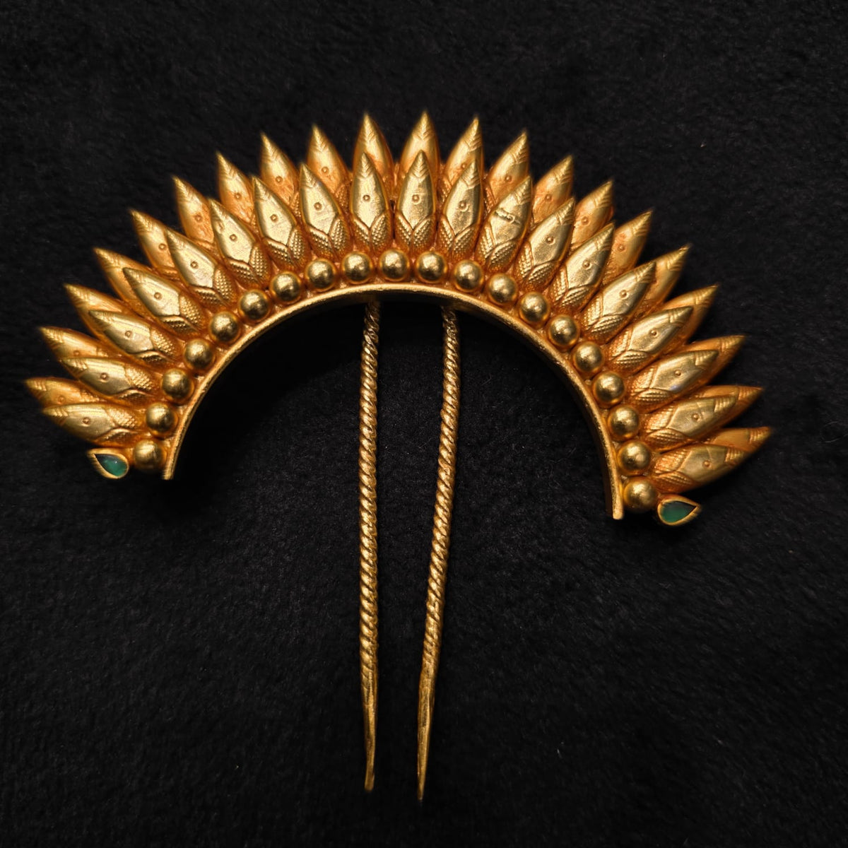 Mayura Surya 925 Silver Kesh Pin